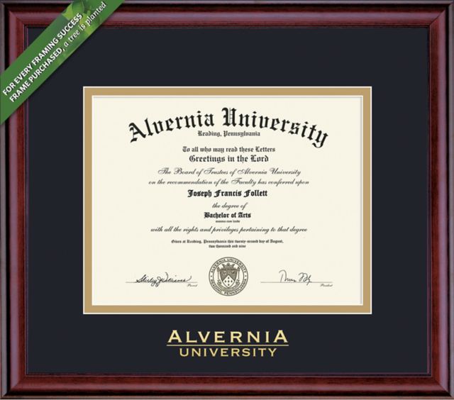Alvernia University 8.5'' x 11'' Classic Diploma Frame