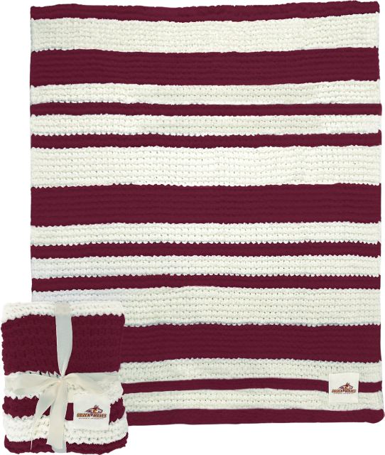 Alvernia University Cable Knit Throw 50x60