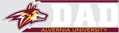 Alvernia University Golden Wolves Dad Decal