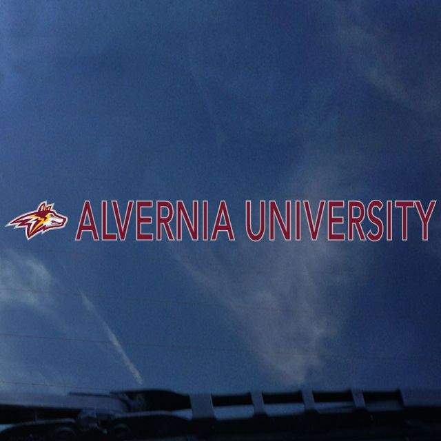 Alvernia University Golden Wolves Strip Decal