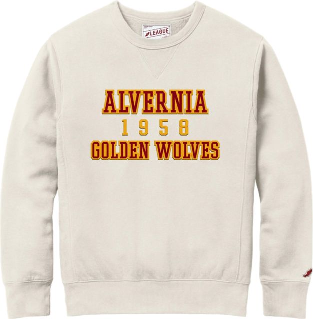 Alvernia University Golden Wolves Stadium Crewneck Sweatshirt