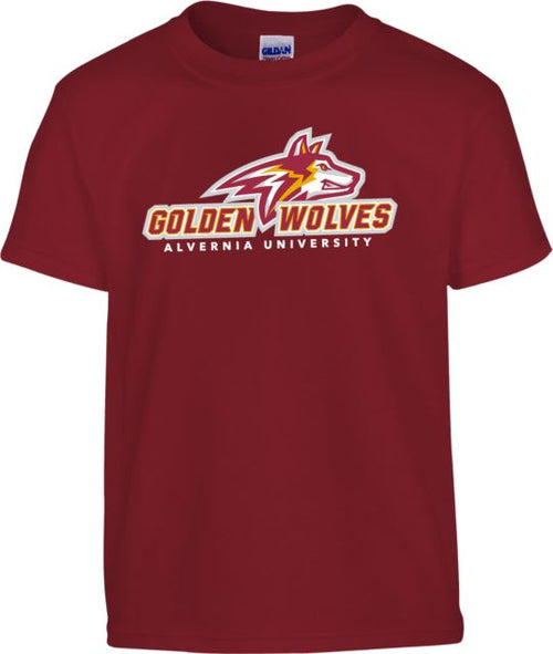 Alvernia Youth T Shirt Primary Mark with University - ONLINE ONLY