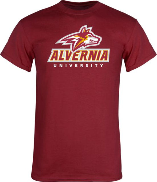 Alvernia T Shirt Wolf Head Over Alvernia University - ONLINE ONLY