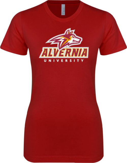 Alvernia Next Level SoftStyle Fitted Tee Wolf Head Over Alvernia University - ONLINE ONLY