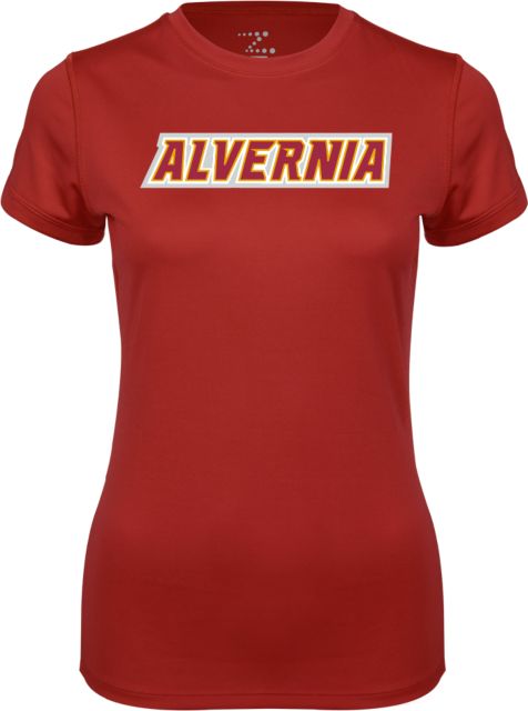 Alvernia Womens Performance Short Sleeve Tee Alvernia Wordmark - ONLINE ONLY